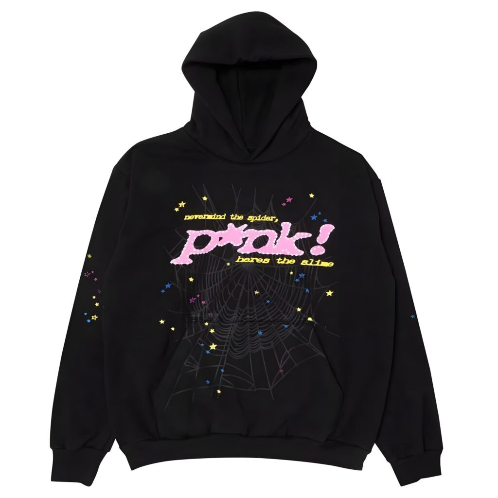 sp5der hoodie pink
